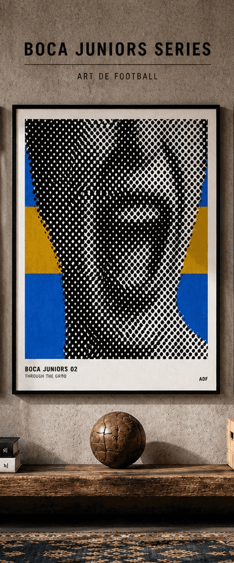 Boca Juniors series print — La Boca window