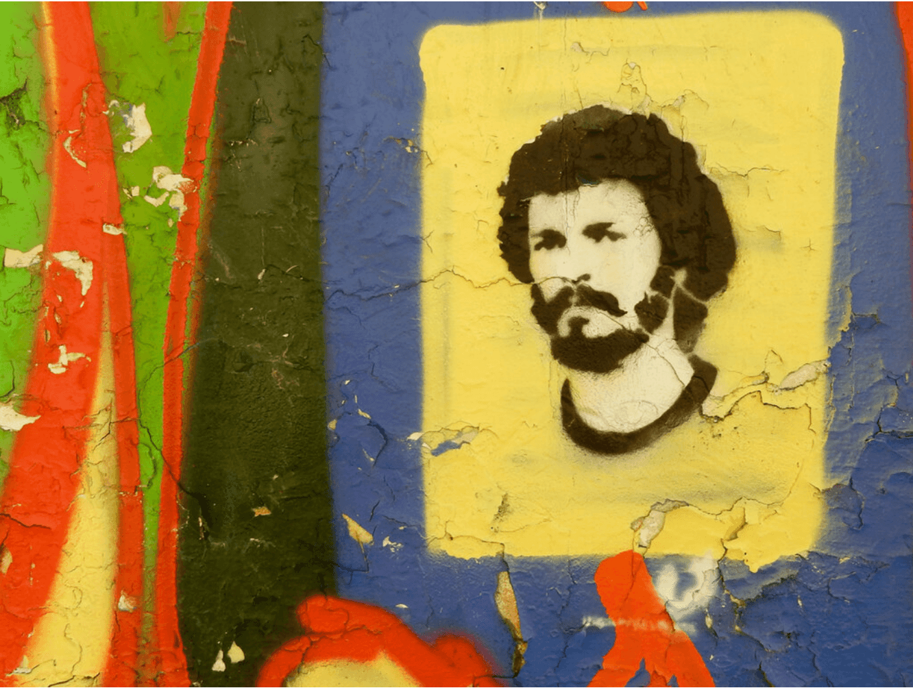 Sócrates multicolour artwork from the Sócrates 82 series
